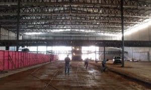 Obra realizada para Igreja Mundial no Rio de Janeiro. 12.000m2 de Estrutura Metálica, 6.500m2 de Estacionamento (Estrutura Metálica + Steel Deck)